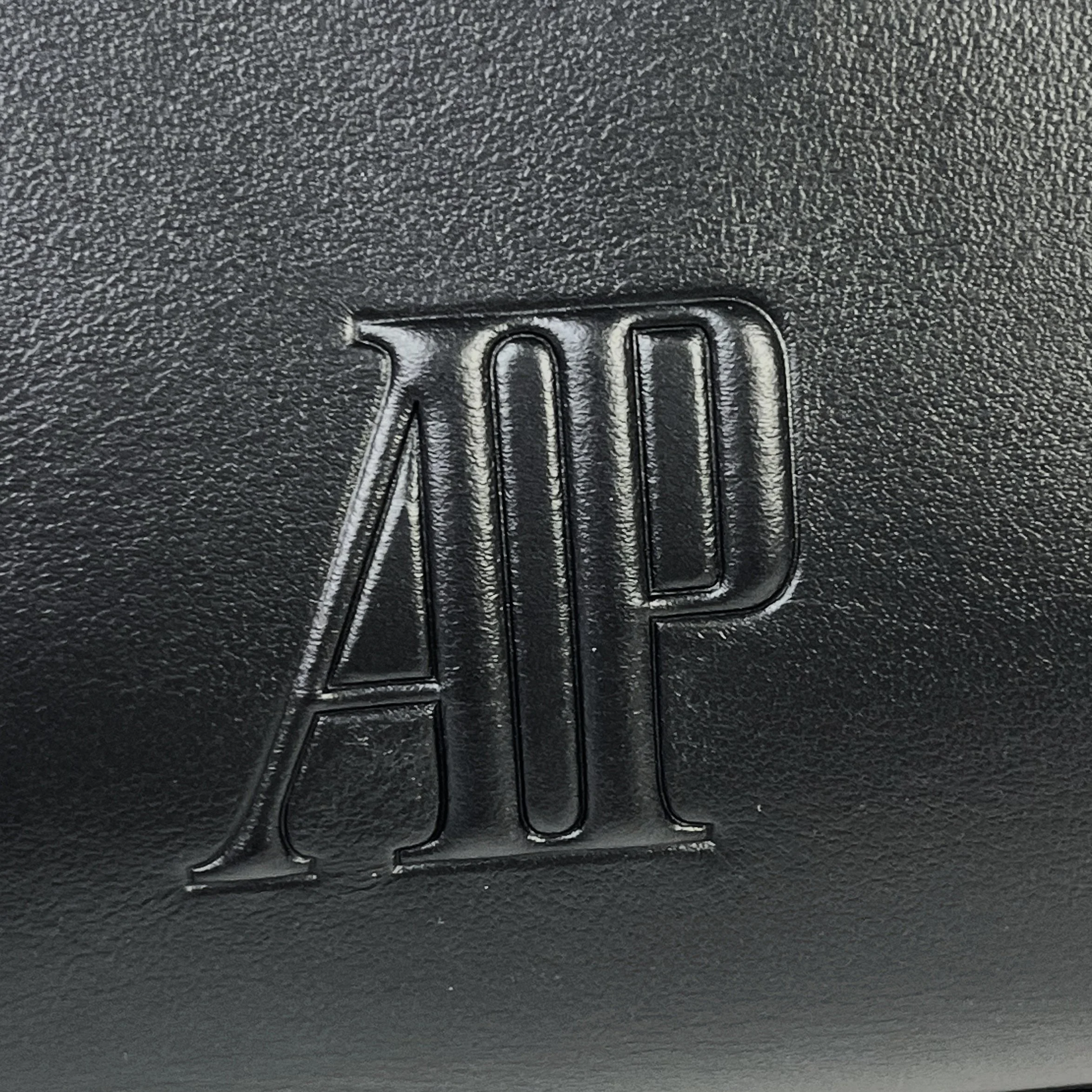 Audemars Piguet Black Leather Travel Case Multi-Zip Organizer with